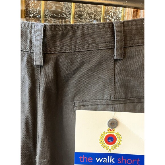 Vintage Liz Sport The Walk Short Size 12 Black NWT Pleated Pockets 100% Cotton - Picture 8 of 10